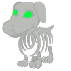 Halloween White Skeleton Dog | Adopt Me! — Roblox, лот №318183