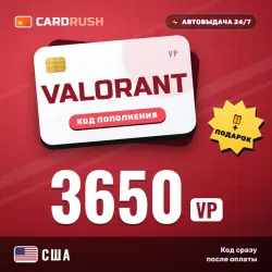 VALORANT 3650 VP США — код Valorant Points | автовыдача 24/7, лот №324209