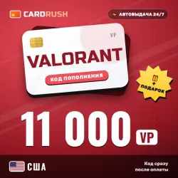 VALORANT 11000 VP США — код Valorant Points | автовыдача 24…, лот №324212
