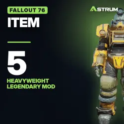 Fallout 76: PS: x5 Heavyweight Legendary Mod 5in1 Bundle | In-game delivery