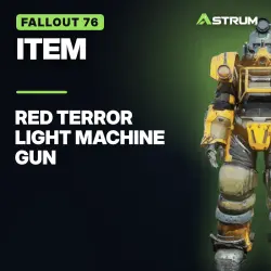 Fallout 76: PS, Red Terror Light Machine Gun ( Reload/Fire Damage) | In-game delivery