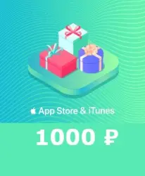 1000 руб APP STORE iTUNES АвтоВыдача Карта пополнения RUS RUB РОССИЯ (1000 рублей)