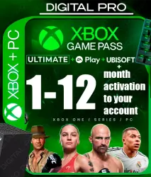 XBOX GAME PASS ULTIMATE 1-12 MONTHS