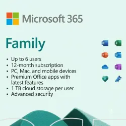 MICROSOFT 365 FAMILY (12 MONTHS)