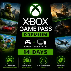 XBOX GAME PASS PREMIUM 14 DAYS FOR NEW ACCOUNT