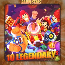 BRAWL STARS | 10 Legendary | Full Access + Gifts
