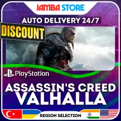 Assassin's Creed Valhalla · PS4/PS5 · TR/UA/IN/US · AUTO 24/7 · DISCOUNT 02.07