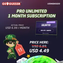 GeoGuessr Subscription to YOUR ACCOUNT | Pro Unlimited — 1/12 Month