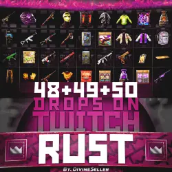 RUST | TWITCH DROPS | РАУНД 48+49+50 | 24 СКИНОВ