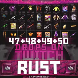 RUST | TWITCH DROPS | РАУНД 47+48+49+50 | 28 СКИНОВ