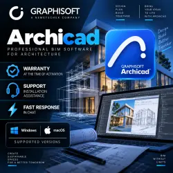 Archicad 29/28/27/26/25/24 Key 21.08.27 Windows/MacOS