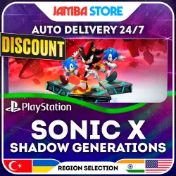 SONIC X SHADOW GENERATIONS · PS5 · TR/IN/PL/US · AUTO 24/7 · DISCOUNT 13.08