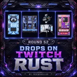RUST | ПРЕДМЕТЫ | ТВИЧ ДРОПС | РАУНД 52 | 4 СКИНОВ
