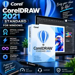 CorelDraw 2021 Stabdard Windows key