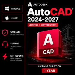 Autodesk AutoCAD Windows/macOS/Mac/MacBook/PC License + Installer (1 Year)