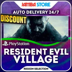 Resident Evil Village · PS4/PS5 · Region Selection · AUTO 24/7 · DISCOUNT 05.11