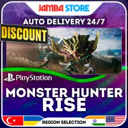 Monster Hunter Rise · PS4/PS5 · TR/UA/IN/US · AUTO 24/7 · DISCOUNT 30.07
