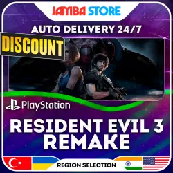 RESIDENT EVIL 3 Remake · PS4/PS5 · TR/UA/IN/US · AUTO 24/7 · DISCOUNT 30.07