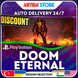 DOOM Eternal · PS4/PS5 · TR/UA/IN/US · AUTO 24/7 · DISCOUNT 13.08