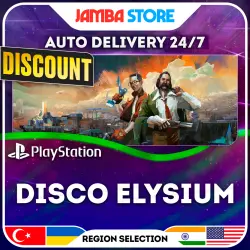 Disco Elysium · PS4/PS5 · TR/UA/IN/US · AUTO 24/7 · DISCOUNT 30.07