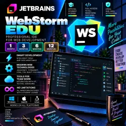 WebsStorm EDU JetBrains 1/3/6/12 months