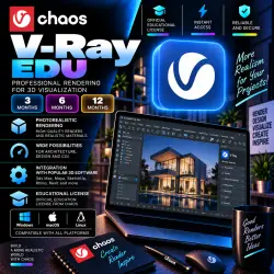 Chaos V-Ray EDU — personal account for 3 / 6 / 12 months