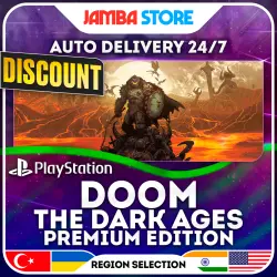 DOOM: The Dark Ages Premium Edition · PS5 · TR/UA/IN/US · AUTO 24/7 · DISCOUNT 13.08