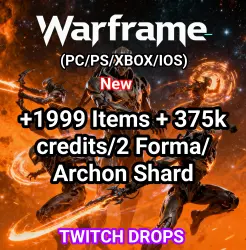 Warframe +1999 Items + 375k credits/2 Forma/Archon Shard Twitch Drops Warframe