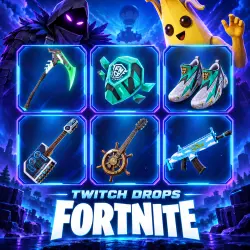 FORTNITE | TWITCH DROP | 60+ ITEMS/PICKAXES/SKINS/WRAPS