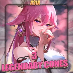 [ASIA] HONKAI [3 Legendary Cones] Full Access + Gift