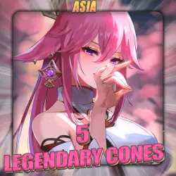 [ASIA] HONKAI [5 Legendary Cones] Full Access + Gift