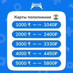 Коды пополнения PlayStation Store (ИНДИЯ/АВТО)