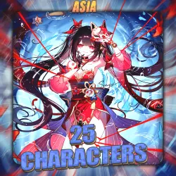 [ASIA] HONKAI [25 Characters] Full Access + Gift