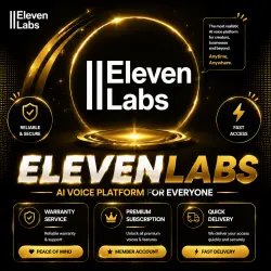 Elevenlabs Creator 10w credits Subscribe 1Month