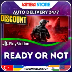 Ready or Not · PS5 · TR/UA/IN/PL/US · AUTO 24/7 · DISCOUNT 10.09