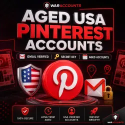 Aged USA Pinterest Accounts | Gmail Verified | Secret Key