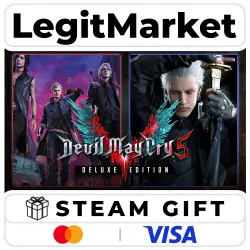 Devil May Cry 5 Deluxe + Vergil / Steam AUTO / RU+WORLD