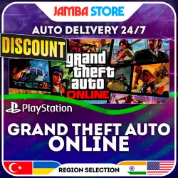 Grand Theft Auto Online · PS4/PS5 · TR/UA/IN/US · AUTO 24/7 · DISCOUNT 13.08