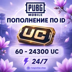 (АВТО) 24/7 ПАБГ MOBILE | 60 - 24300 UC | Пополнение по ID — PUBG Mobile, лот №209230