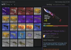 CS2 + SKINS KNIFE WITH INVENTORY $1080 FACEIT TB