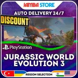 Jurassic World Evolution 3 · PS5 · TR/UA/IN/PL/US · AUTO 24/7 · DISCOUNT 13.08