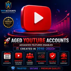 Aged YouTube Accounts | Advanced Features Enabled | Created In 2010–2023+