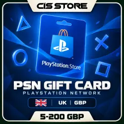 PlayStation Gift Card PSN 5-200 GBP UK