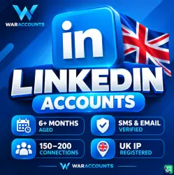 UK LinkedIn Accounts | 6+ Months Aged | SMS & Email | 150–200 Connections | UK IP