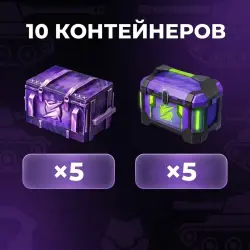 НАБОР 10 КОНТЕЙНЕРОВ — Tanks Blitz, лот №209255