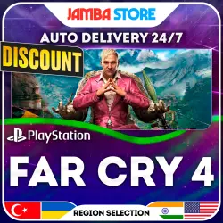 Far Cry 4 · PS4 · TR/UA/IN/US · AUTO 24/7 · DISCOUNT 13.08