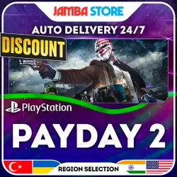 PAYDAY 2 · PS4 · TR/UA/IN/PL/US · AUTO 24/7 · DISCOUNT 13.08