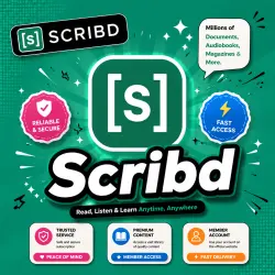 Премиум аккаунт Scribd 1 МЕСЯЦ