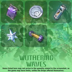 Wuthering Waves Твич Дропсы 5 предметов