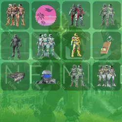 Halo Infinite Твич Дропсы 12 предметов